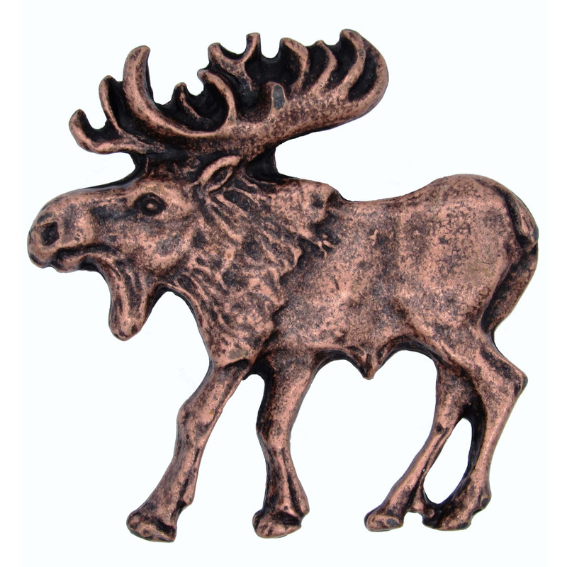 Walking Moose Pull, Left, Antique Copper, Model 002AC